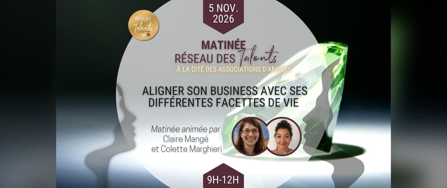 Matinée réseautage « Aligner son business » — Réseau des Talents 49, Angers