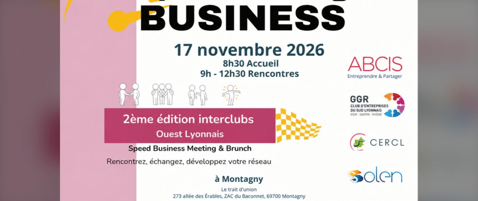 Speed Business Meeting 2026 — CERCL, Montagny (Rhône)